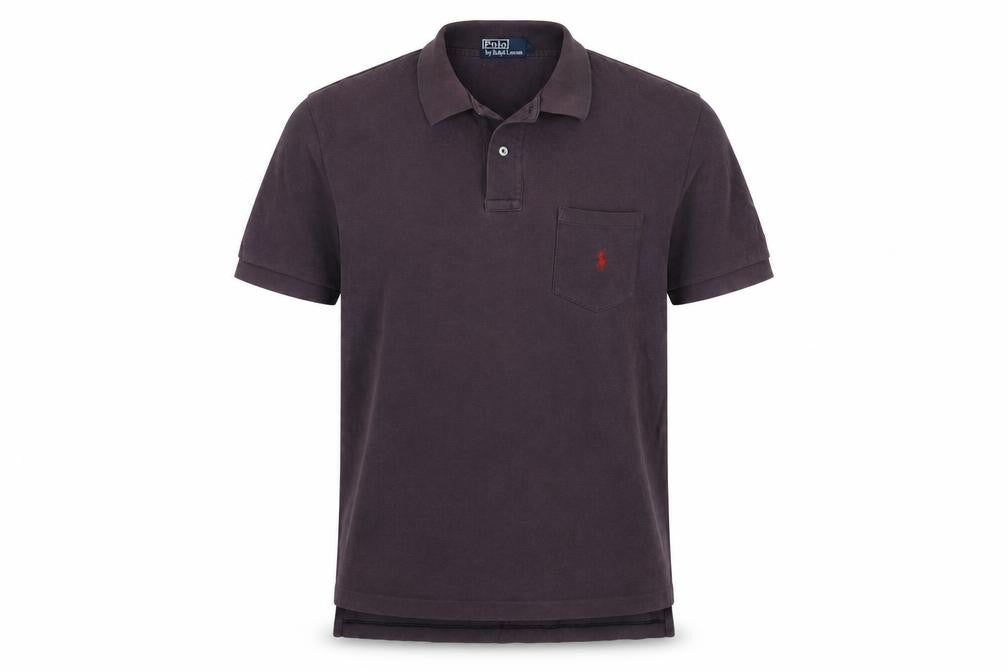Polo Ralph Lauren Men's Purple L Classic Cotton Piqué Pocket Polo