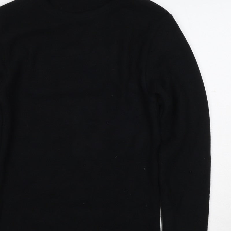 Marks and Spencer Women Black Size 10 Basic Thermal Long Sleeve Top
