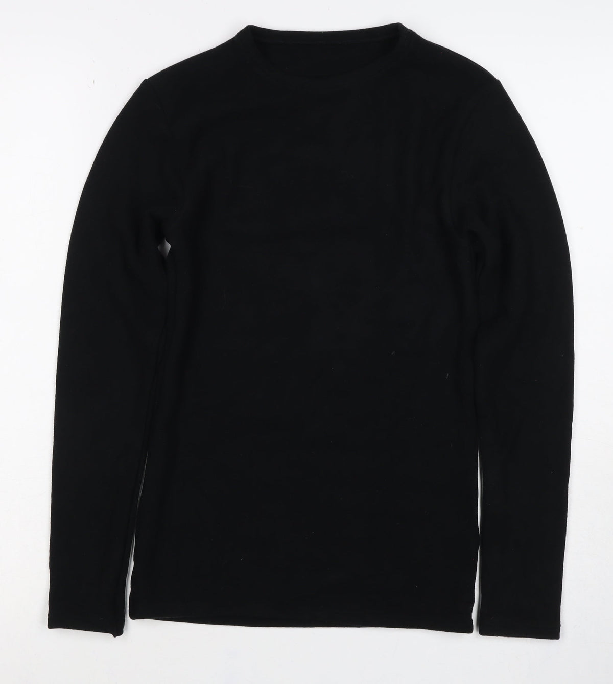 Marks and Spencer Women Black Size 10 Basic Thermal Long Sleeve Top