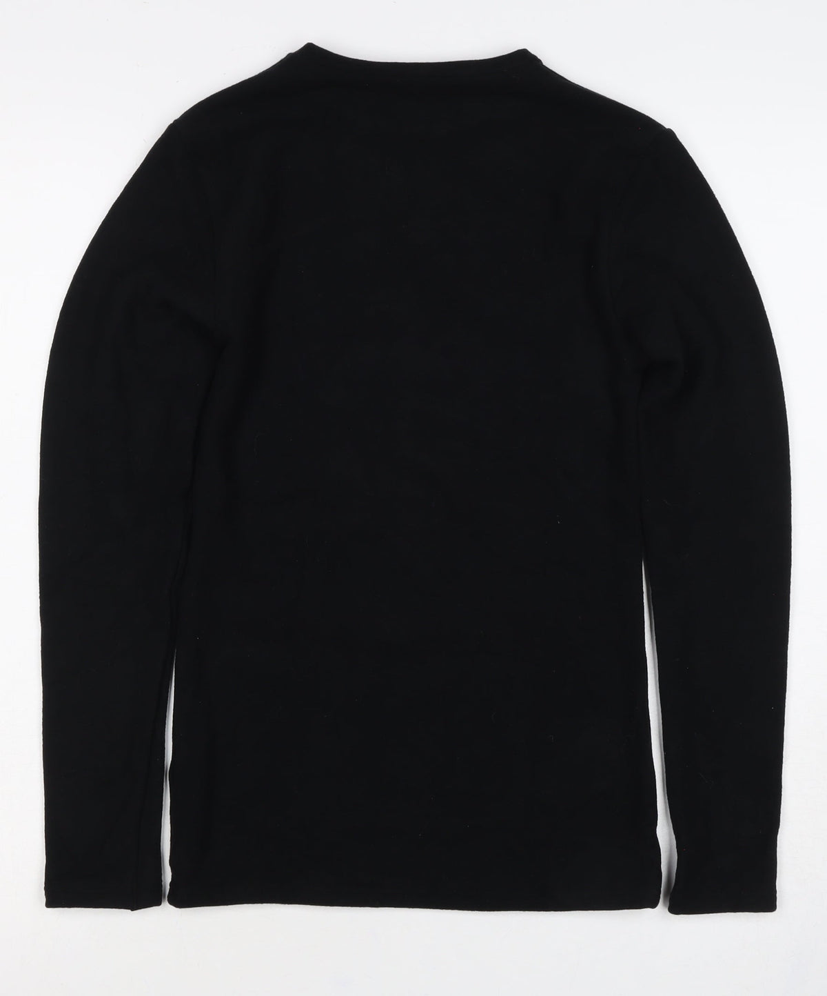 Marks and Spencer Women Black Size 10 Basic Thermal Long Sleeve Top