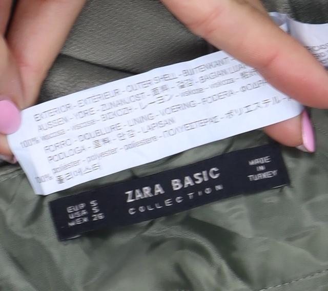 Zara Basic Women Green S Satin Midi A-Line Skirt Zip Lined