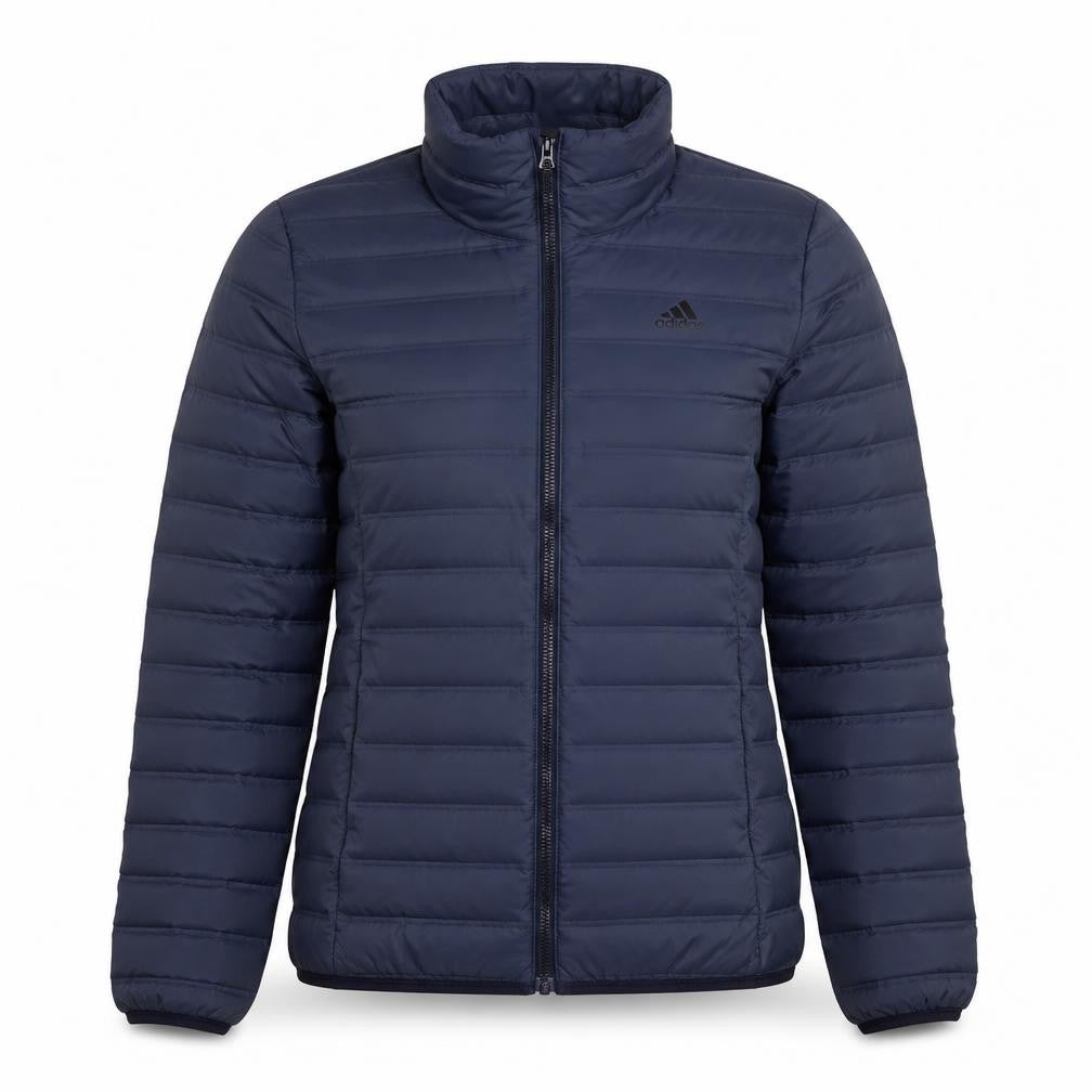 adidas Women’s Blue S Puffer Jacket Quilted Down Full Zip