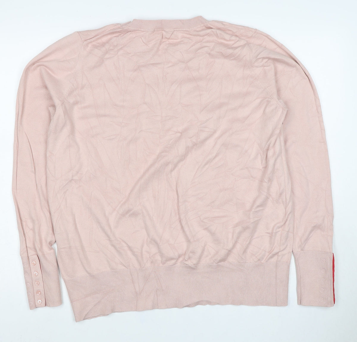 Boden Women Pink XL Cotton Blend Crew Neck Pullover Jumper