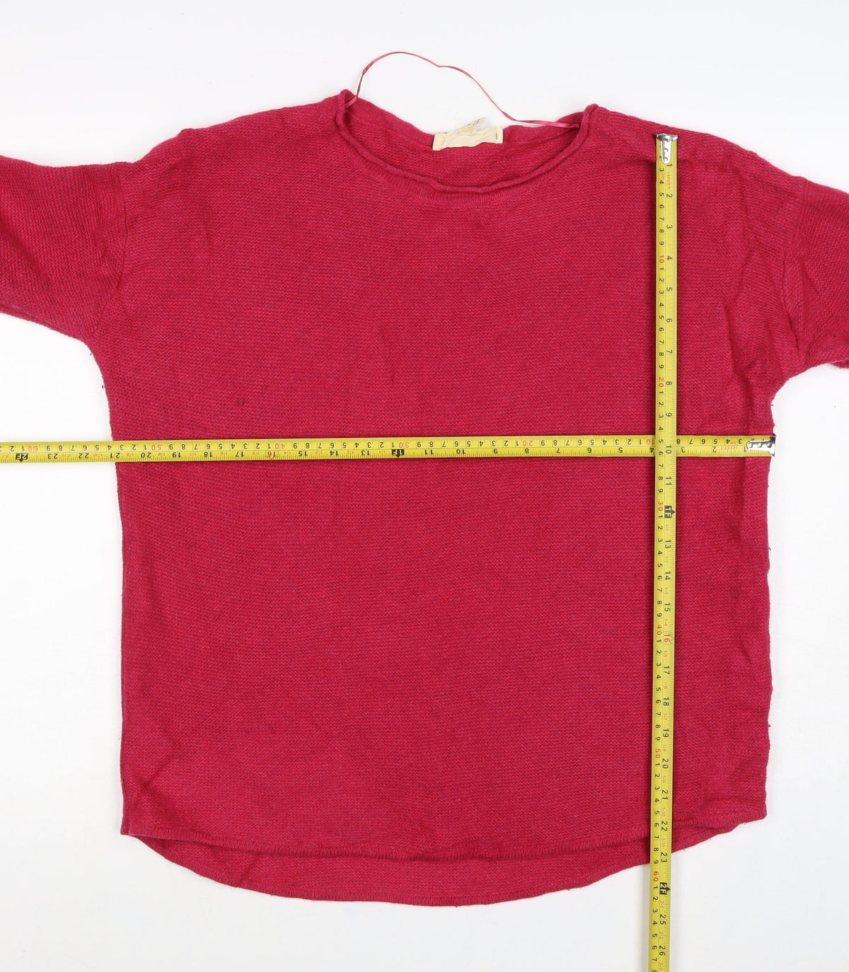 Seasalt Cornwall Women Red UK 18 Wool Knit Round Neck Pullover Jumper