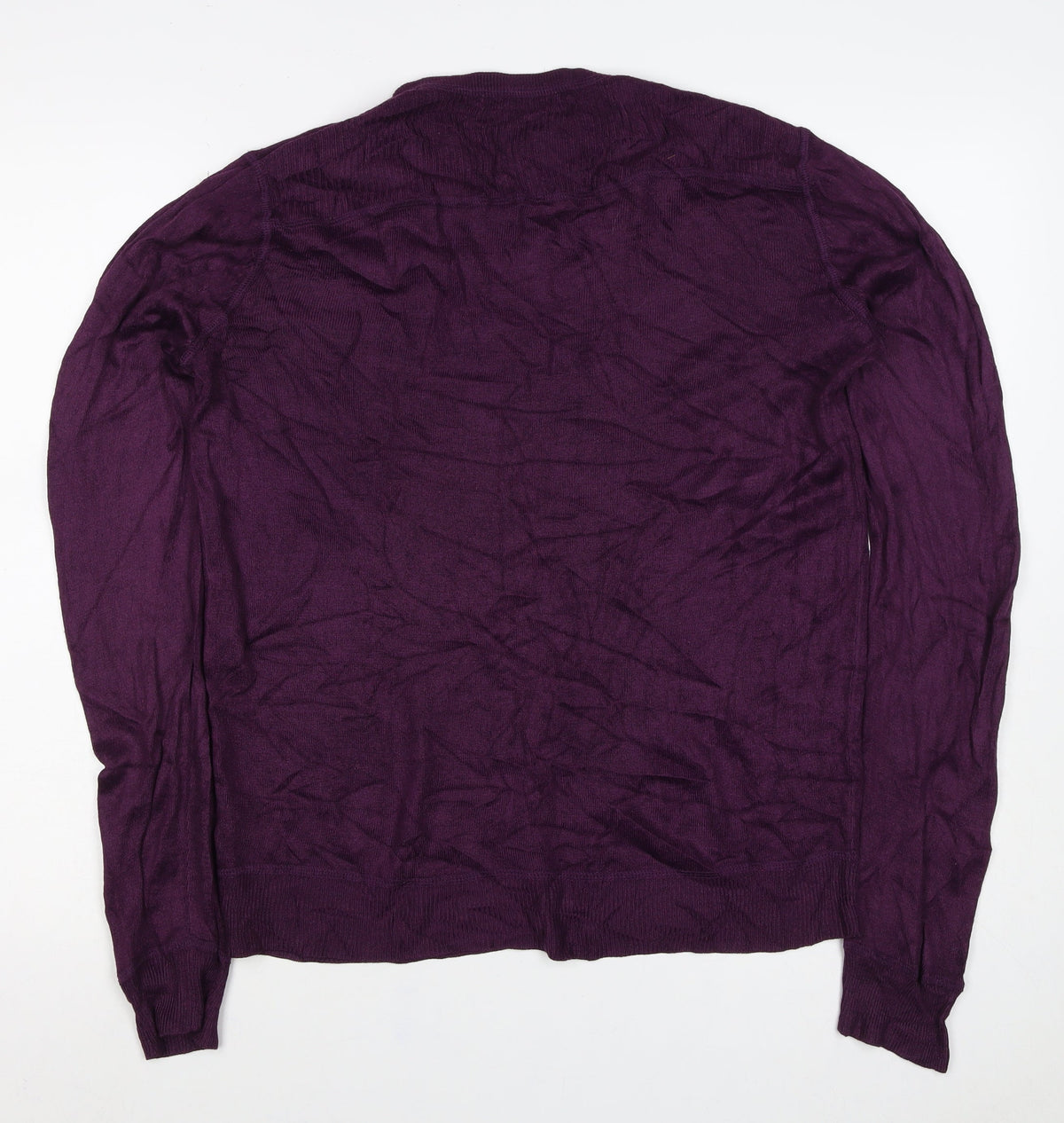 Iceberg Women’s Purple M Fine Knit Logo Pullover Jumper