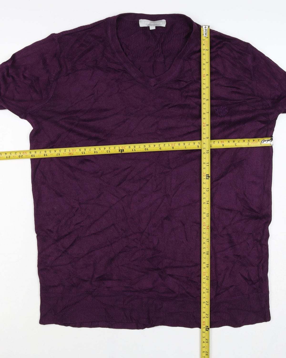 Iceberg Women’s Purple M Fine Knit Logo Pullover Jumper