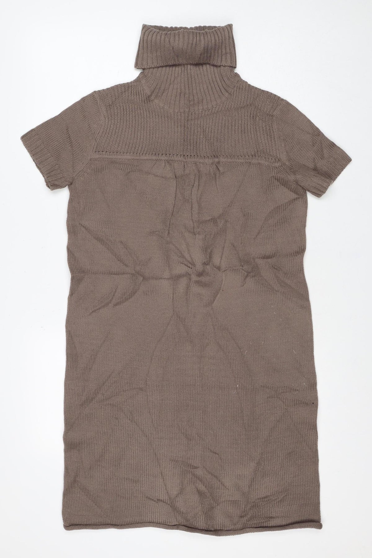 La Redoute Women Brown UK 16 Knee Length Roll Neck Jumper Dress