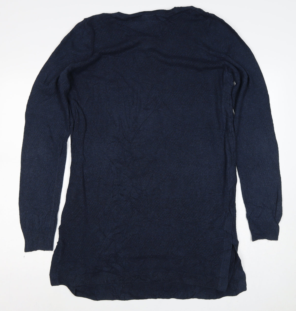 White Label Women’s Navy Size 16 Cotton Modal Wool Crew Neck Jumper
