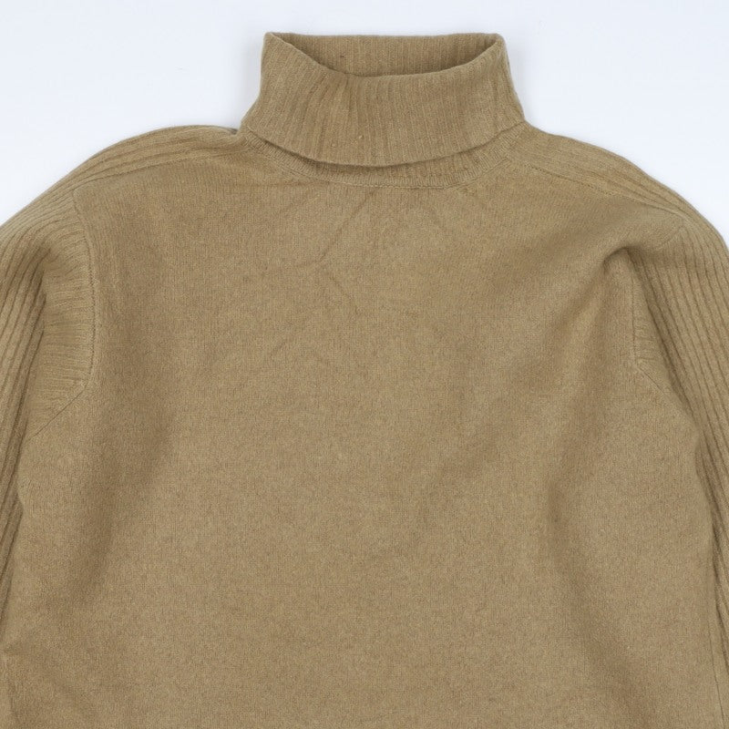 Timberland Women’s Beige XL Lambswool Roll Neck Knit Jumper