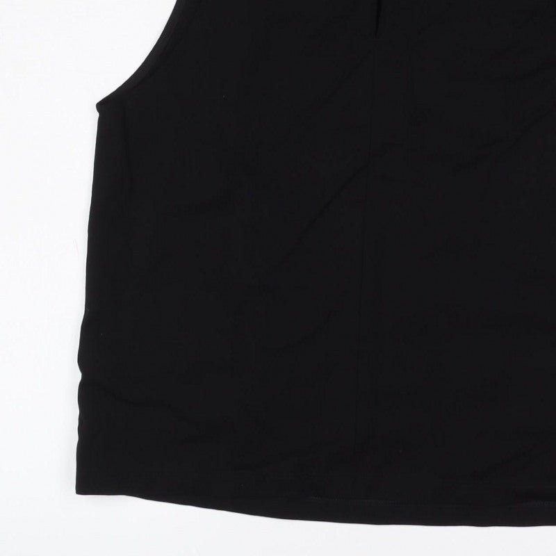 Autograph Women Black UK 10 Basic High Neck Sleeveless Stretch Bodysuit