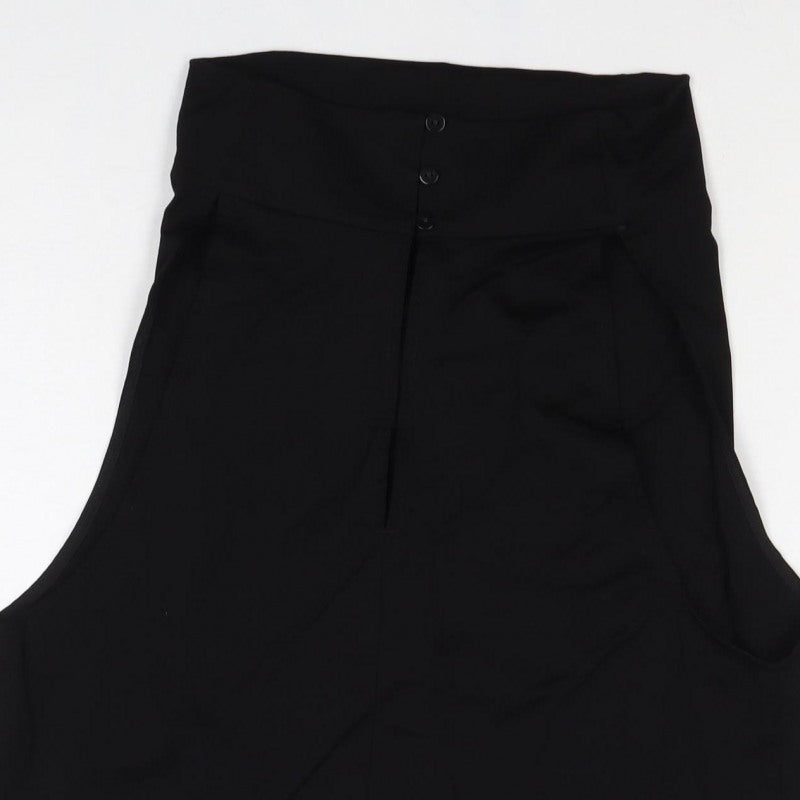 Autograph Women Black UK 10 Basic High Neck Sleeveless Stretch Bodysuit