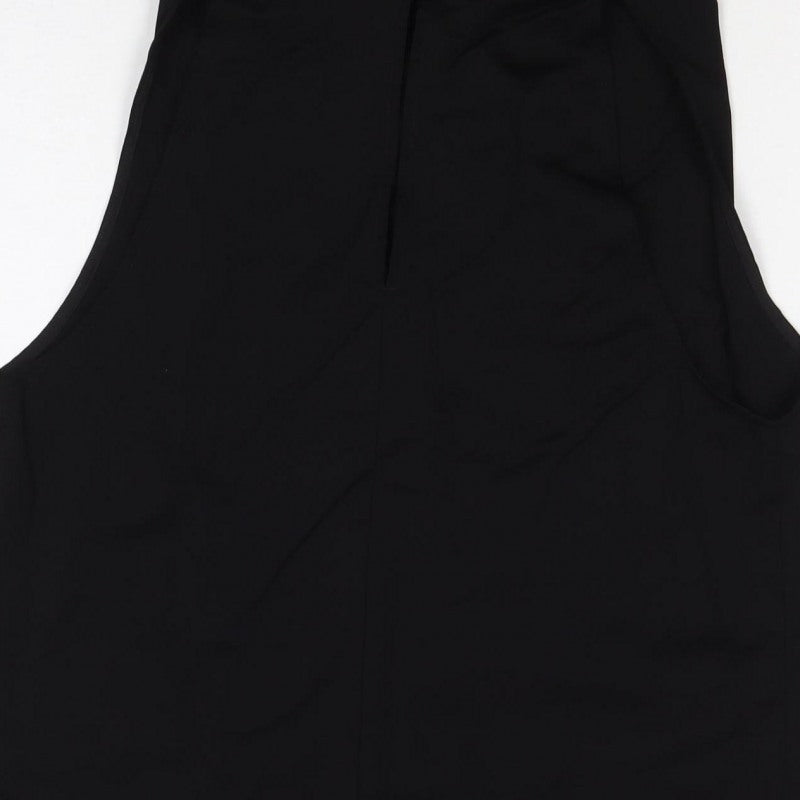 Autograph Women Black UK 10 Basic High Neck Sleeveless Stretch Bodysuit