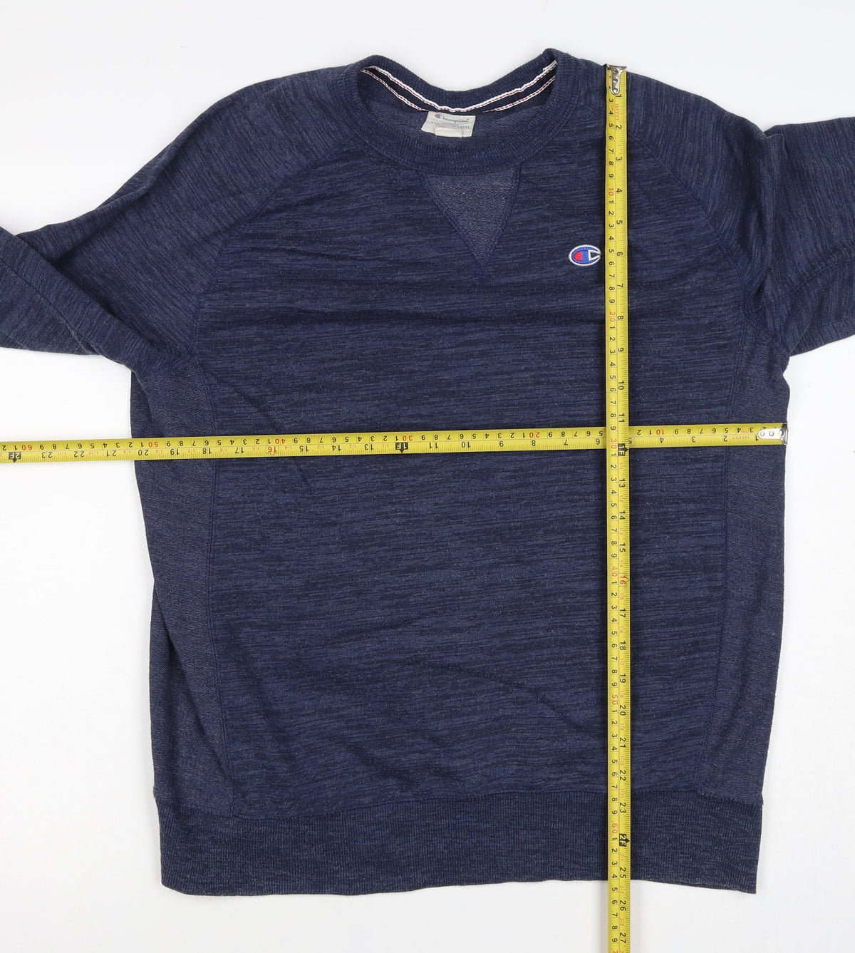 Champion Men’s Blue L Logo Crew Neck Pullover Sweatshirt