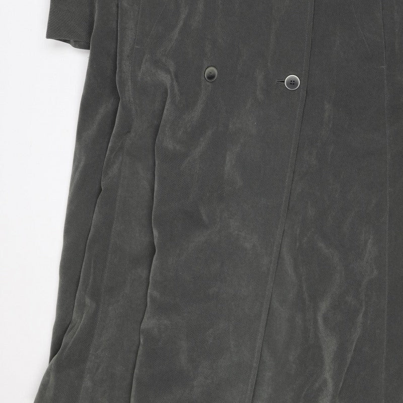 Dannimac Women’s Grey Size S Double-Breasted Long Trench Coat