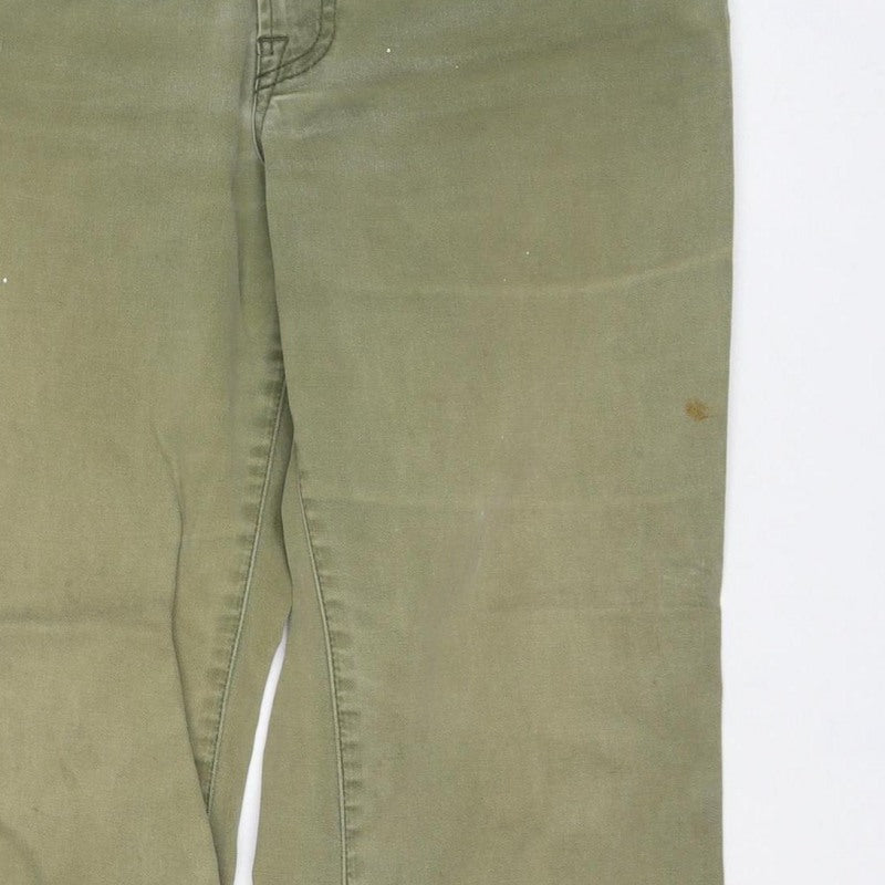Timberland Women’s Green Bootcut Jeans Size 8 Logo 5 Pocket
