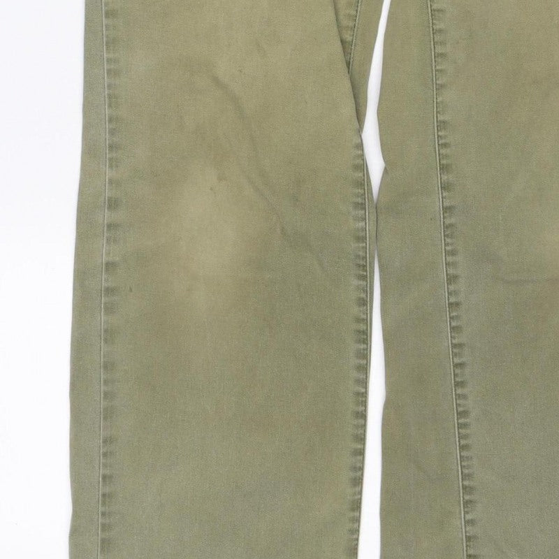 Timberland Women’s Green Bootcut Jeans Size 8 Logo 5 Pocket