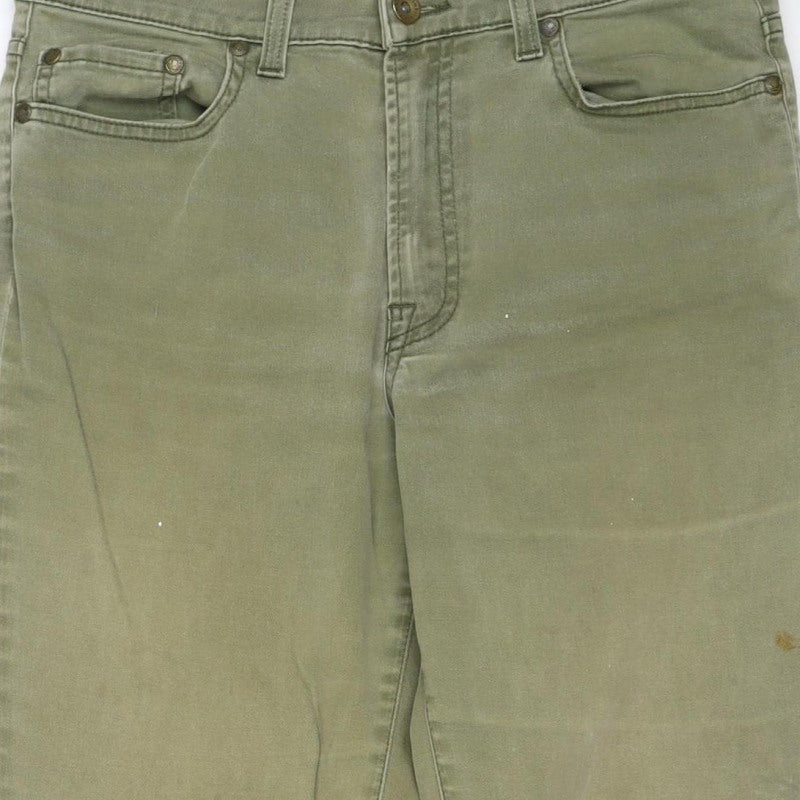 Timberland Women’s Green Bootcut Jeans Size 8 Logo 5 Pocket