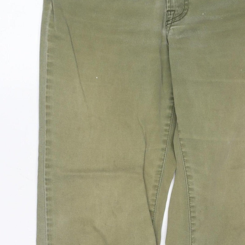 Timberland Women’s Green Bootcut Jeans Size 8 Logo 5 Pocket