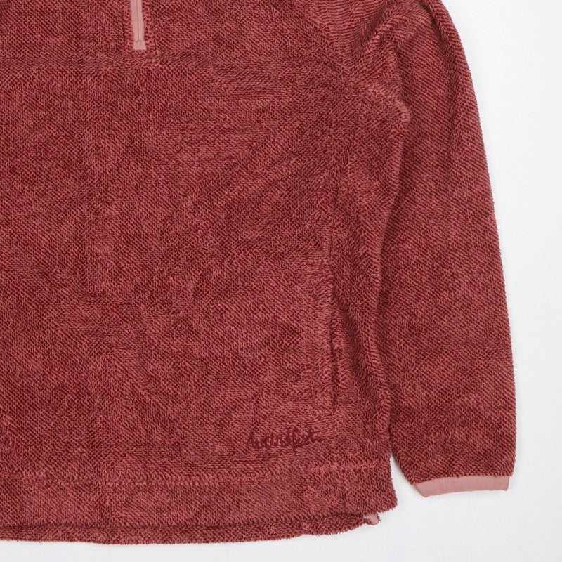 Weird Fish Women’s Pink Size 12 1/4 Zip Fleece Sweatshirt