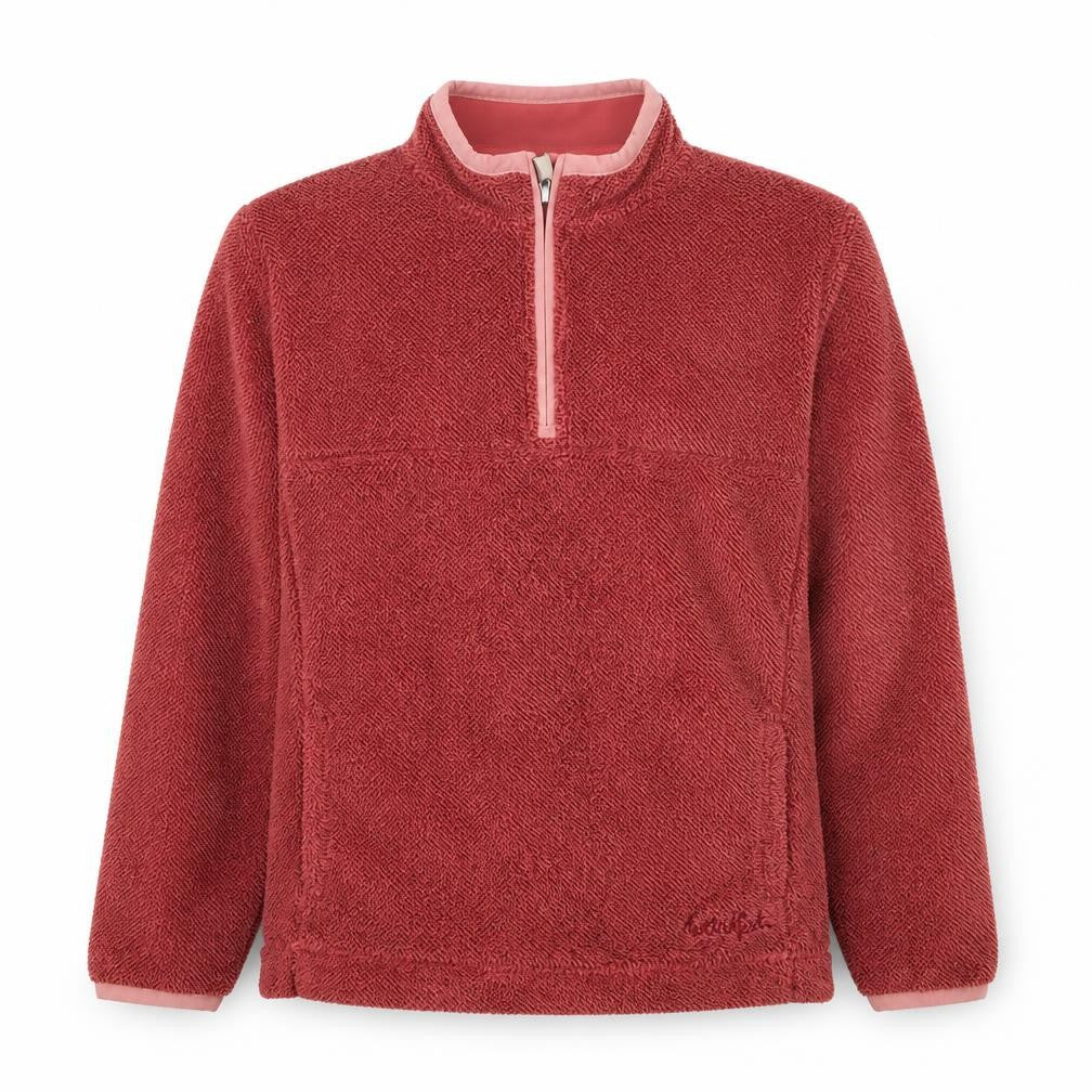 Weird Fish Women’s Pink Size 12 1/4 Zip Fleece Sweatshirt