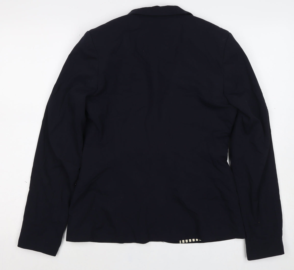 Maison Scotch Women’s Navy Size 2 Single-Breasted Star Lined Blazer
