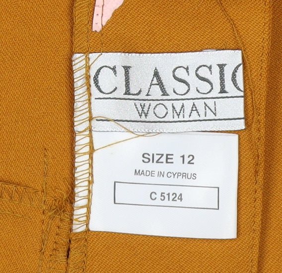 Classic Woman Women’s Orange Size 12 Five-Button Blazer Smart Jacket