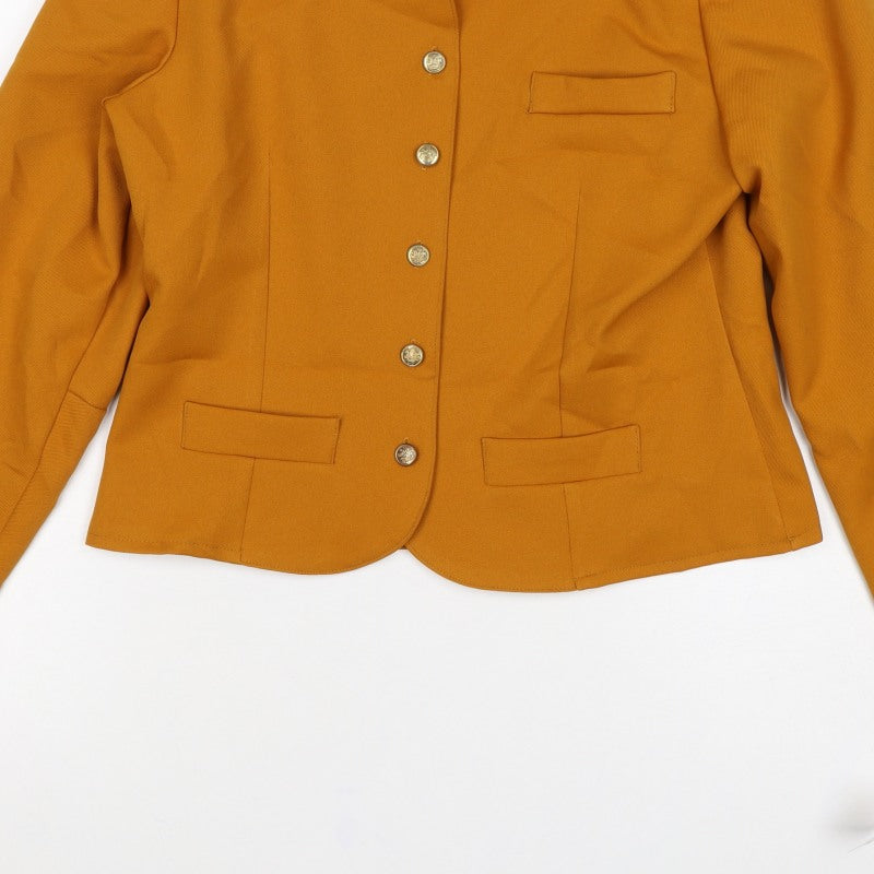 Classic Woman Women’s Orange Size 12 Five-Button Blazer Smart Jacket