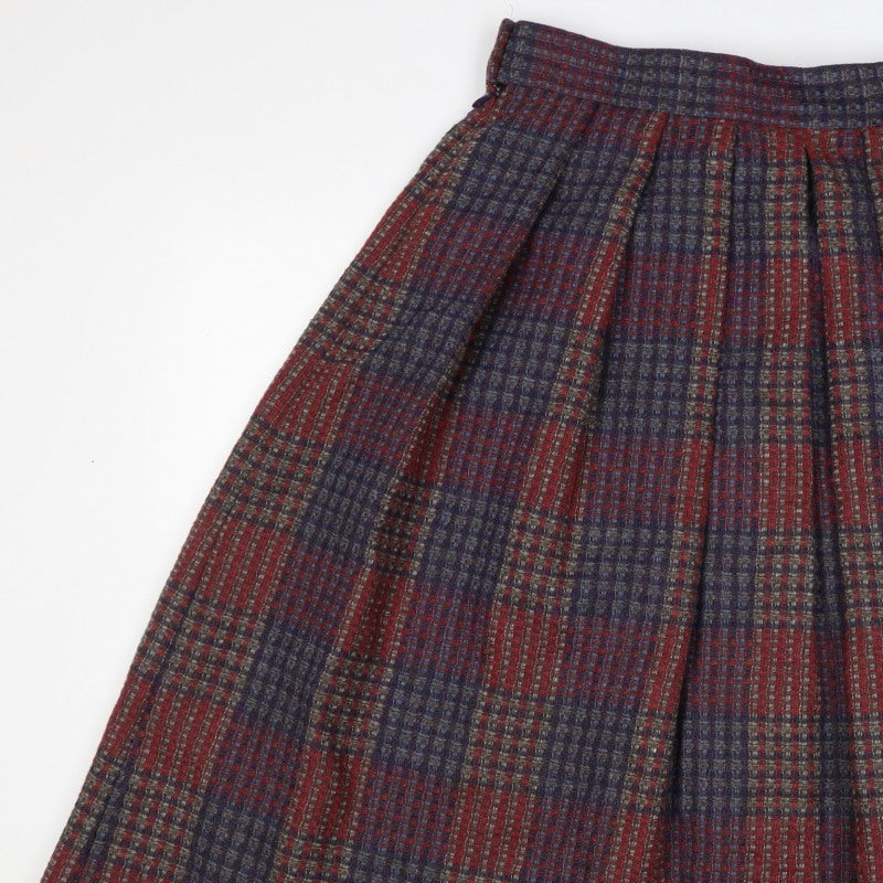 Marks and Spencer Women Multicoloured UK 16 Wool Tweed A-Line Skirt