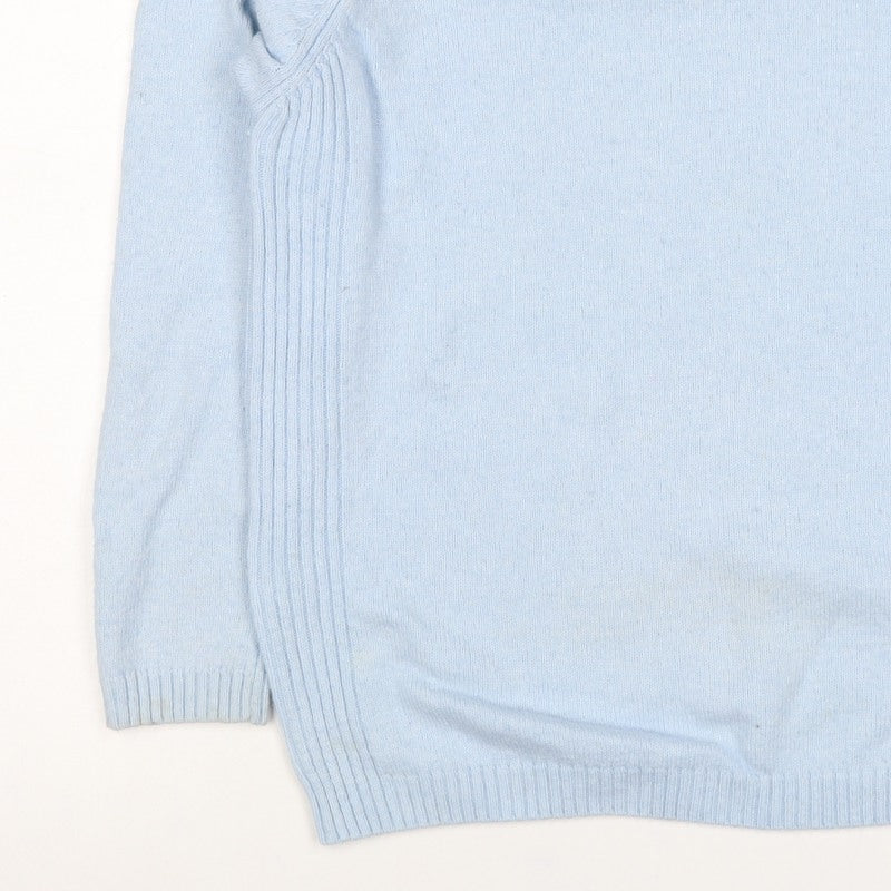 Isle Essentials Women’s Blue Size 14 Round Neck Knit Jumper
