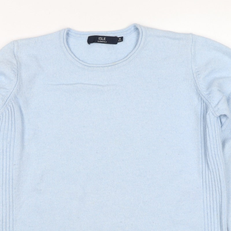 Isle Essentials Women’s Blue Size 14 Round Neck Knit Jumper