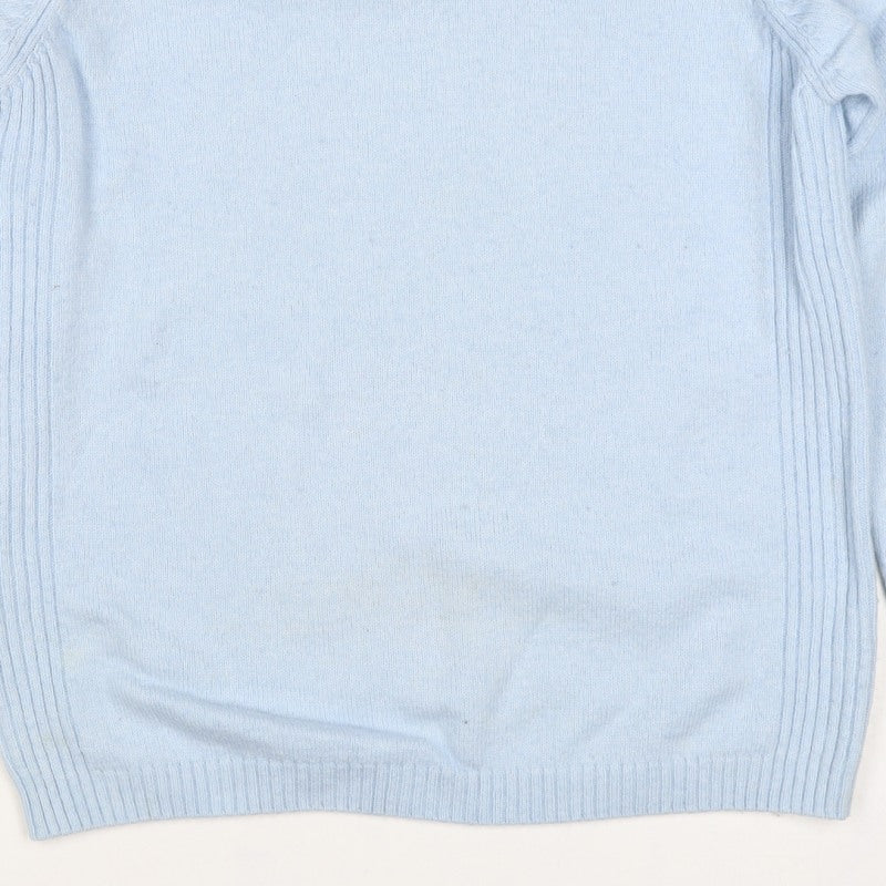 Isle Essentials Women’s Blue Size 14 Round Neck Knit Jumper