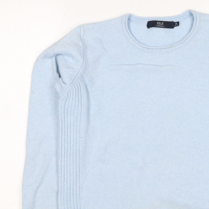 Isle Essentials Women’s Blue Size 14 Round Neck Knit Jumper