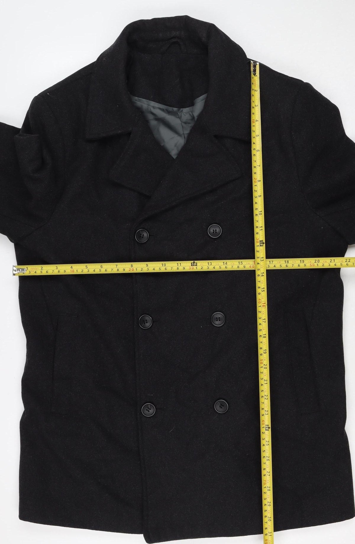 The Lodge Debenhams Women’s Black L Wool Cashmere Pea Coat