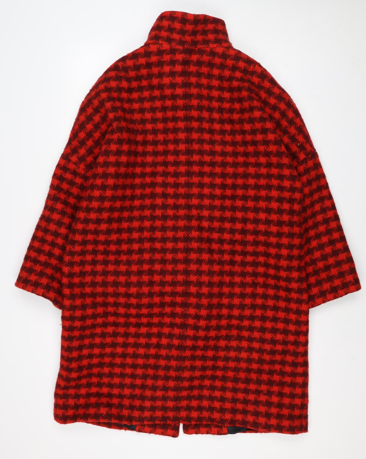 Loulu et Tu Women’s Red Black Wool Check Jacket UK 12 Short