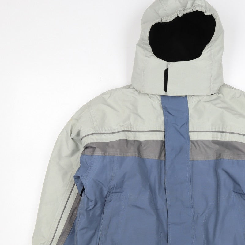 Trespass Boys Blue Grey 15-16 Years Ski Jacket Hooded Waterproof