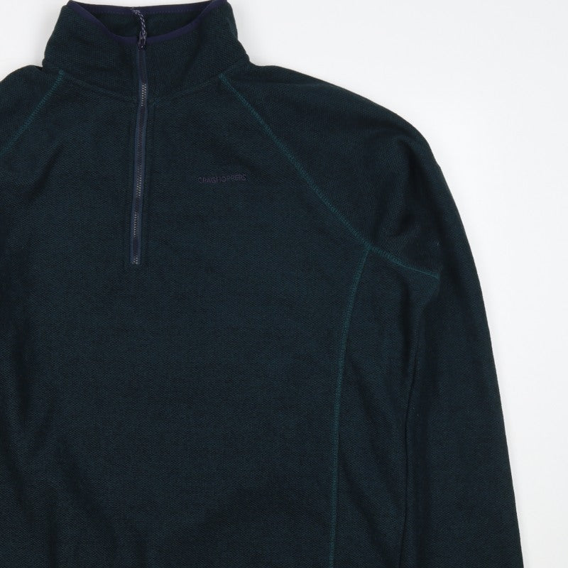 Craghoppers Men’s Green XL 1/4 Zip Fleece Outdoor Sweatshirt