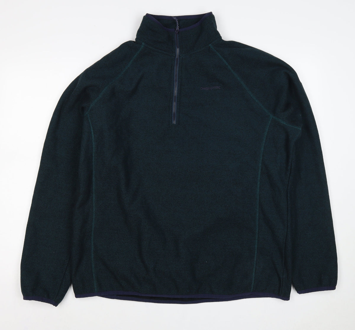 Craghoppers Men’s Green XL 1/4 Zip Fleece Outdoor Sweatshirt