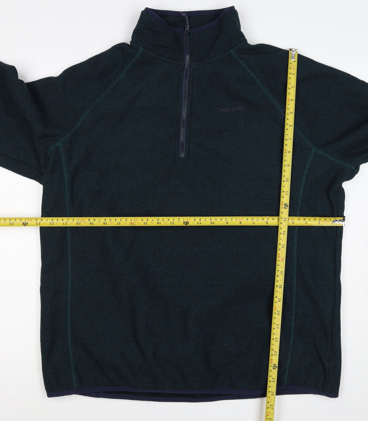Craghoppers Men’s Green XL 1/4 Zip Fleece Outdoor Sweatshirt