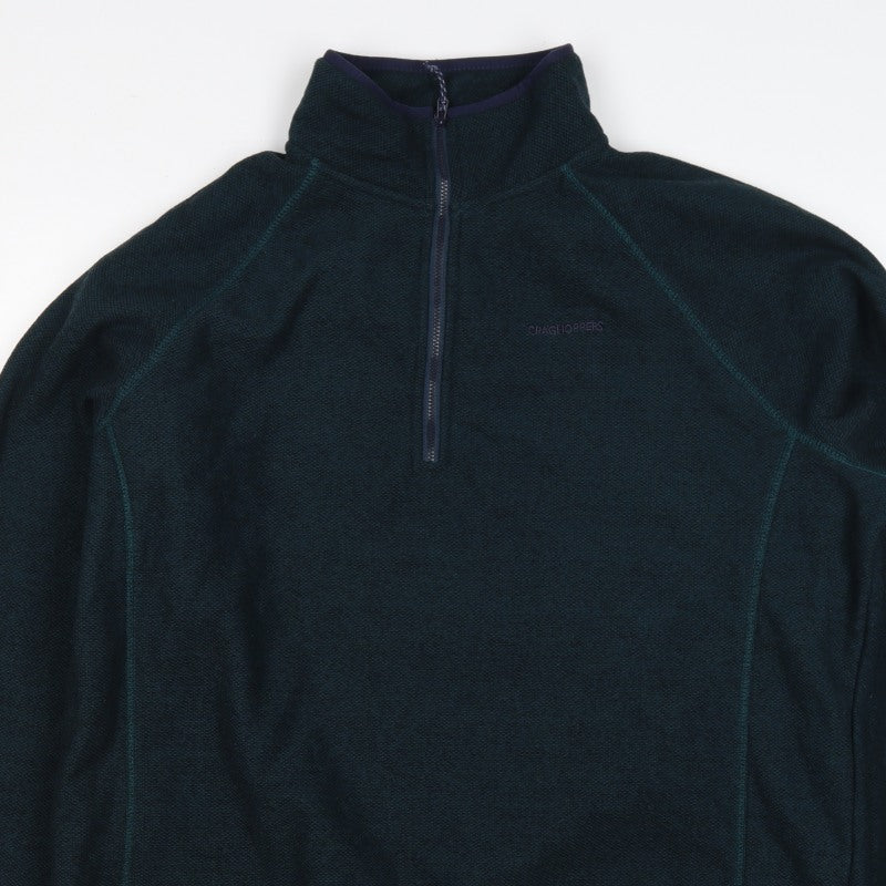 Craghoppers Men’s Green XL 1/4 Zip Fleece Outdoor Sweatshirt