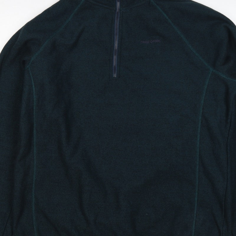 Craghoppers Men’s Green XL 1/4 Zip Fleece Outdoor Sweatshirt