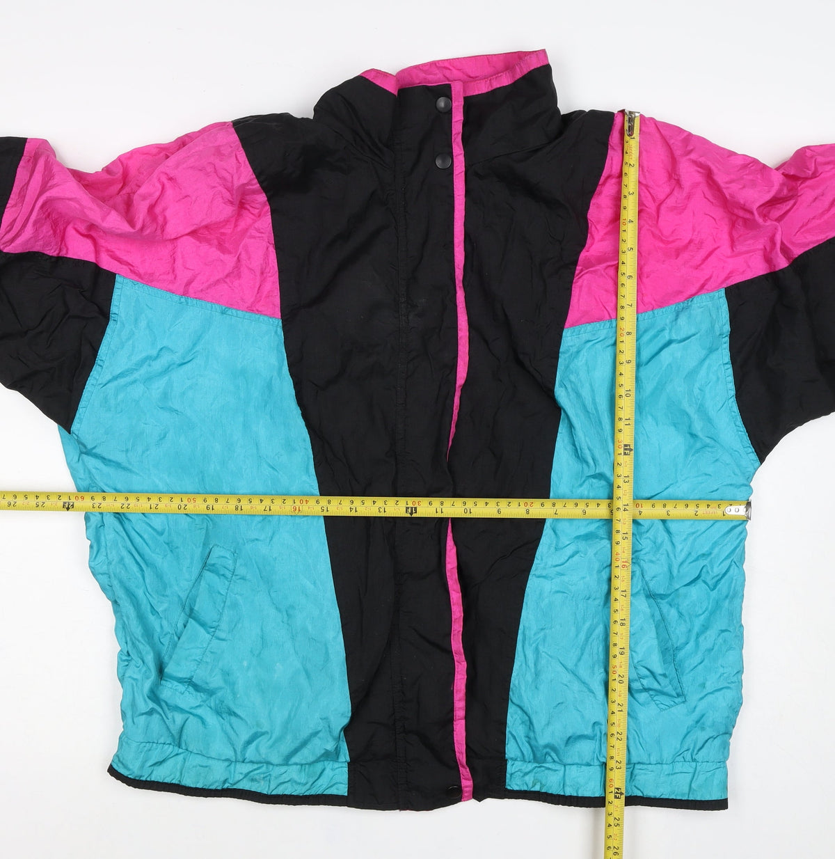 Lavon Women’s XL Multicoloured 80s Ski Jacket Colourblock Nylon