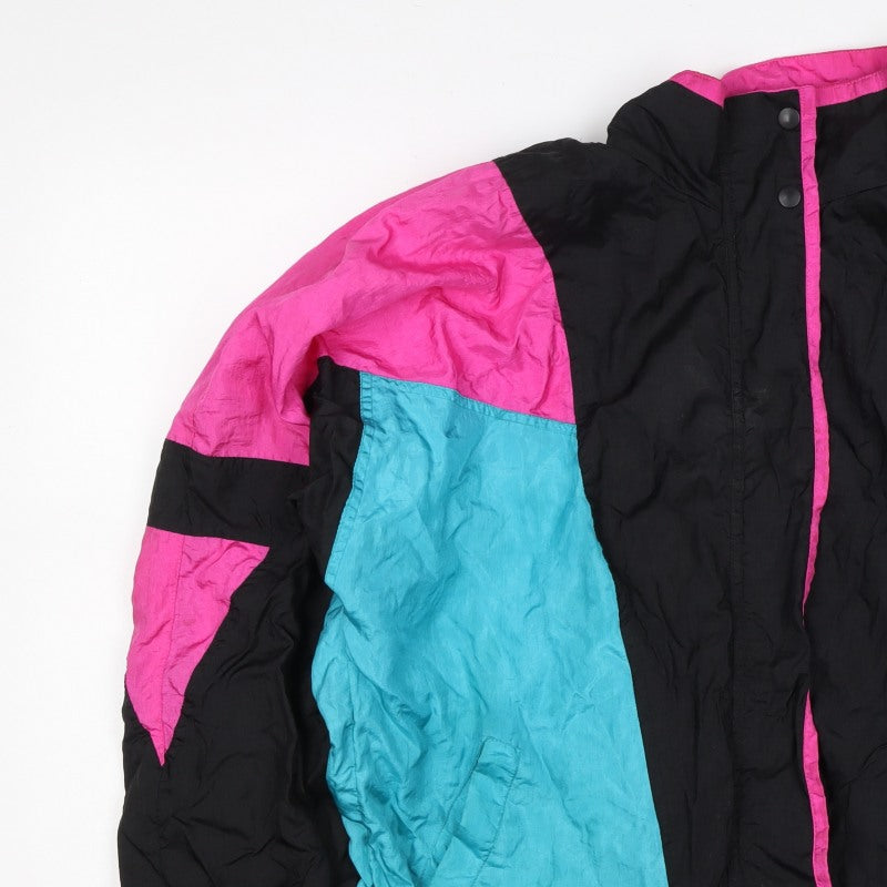Lavon Women’s XL Multicoloured 80s Ski Jacket Colourblock Nylon