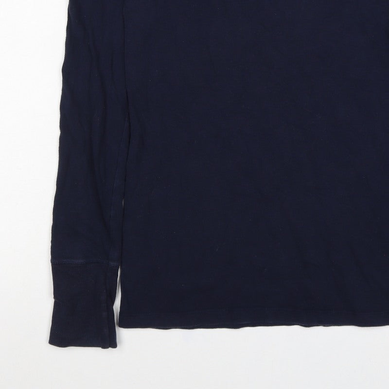 Abercrombie & Fitch Women Blue L Basic Long Sleeve T-Shirt