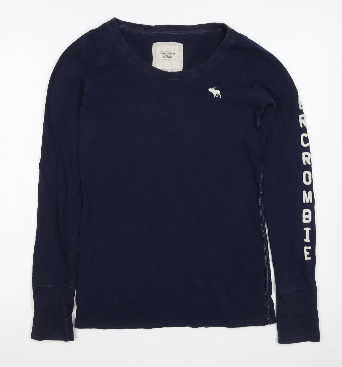 Abercrombie & Fitch Women Blue L Basic Long Sleeve T-Shirt