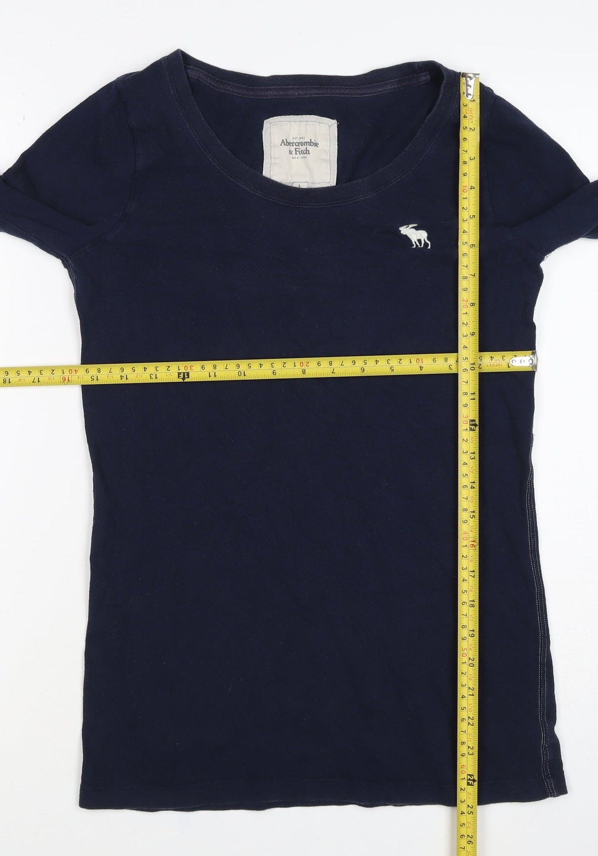 Abercrombie & Fitch Women Blue L Basic Long Sleeve T-Shirt