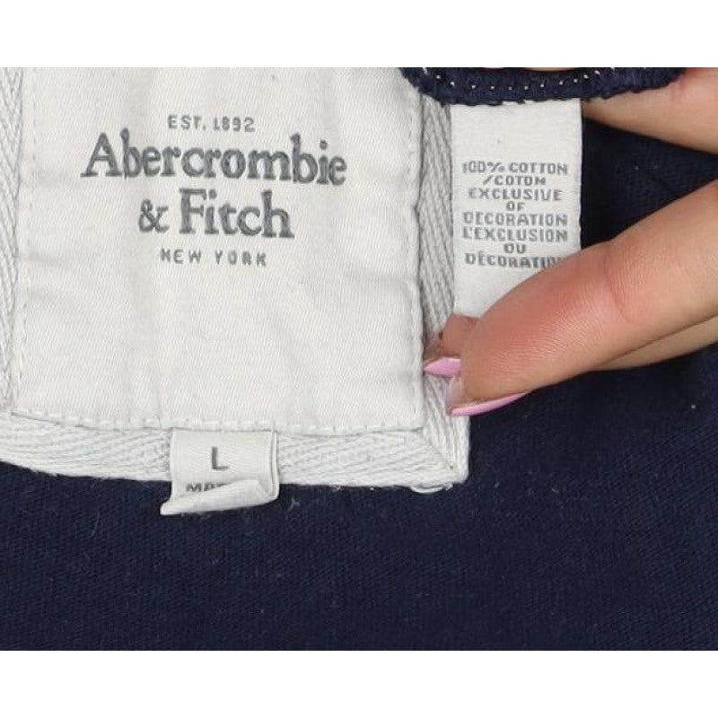 Abercrombie & Fitch Women Blue L Basic Long Sleeve T-Shirt