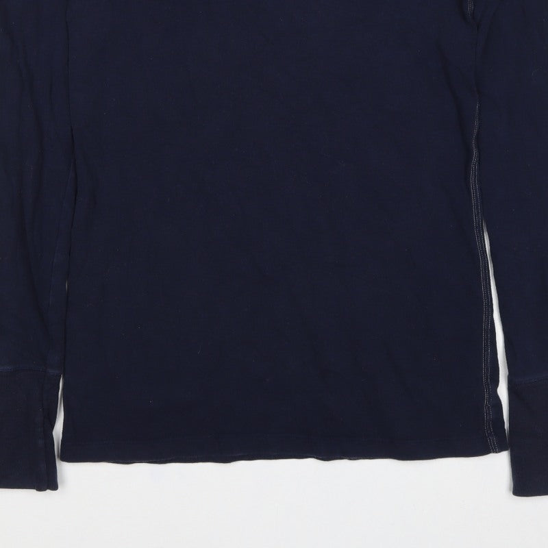 Abercrombie & Fitch Women Blue L Basic Long Sleeve T-Shirt