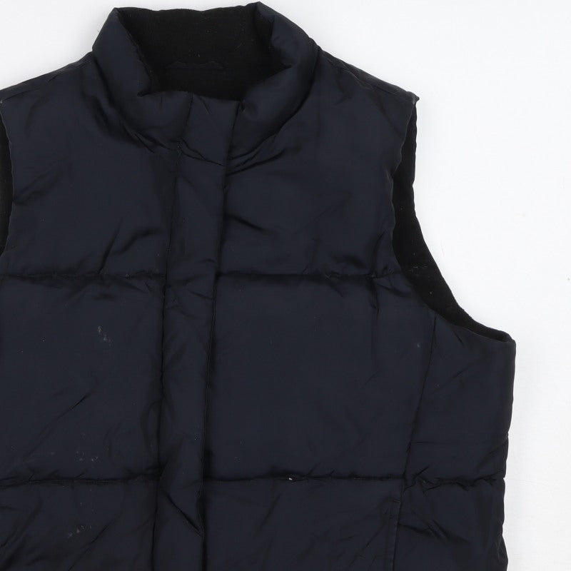 Gap Women Black S Petite Padded Puffer Gilet Bodywarmer Waistcoat