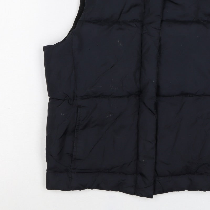 Gap Women Black S Petite Padded Puffer Gilet Bodywarmer Waistcoat