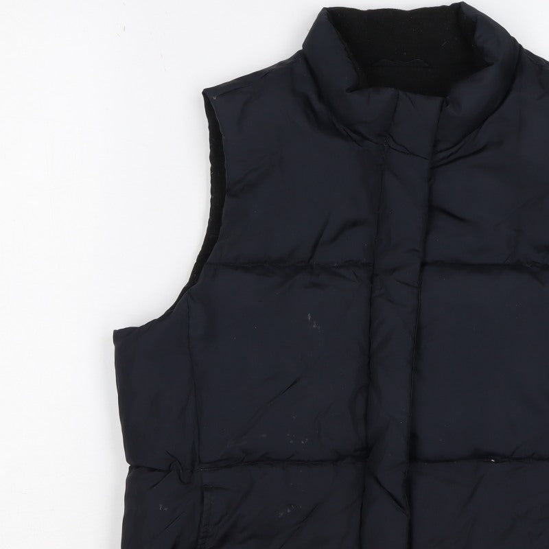 Gap Women Black S Petite Padded Puffer Gilet Bodywarmer Waistcoat